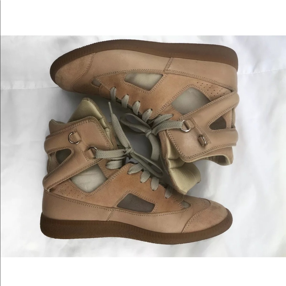 Mason Margiela High Top Peach Sneakers